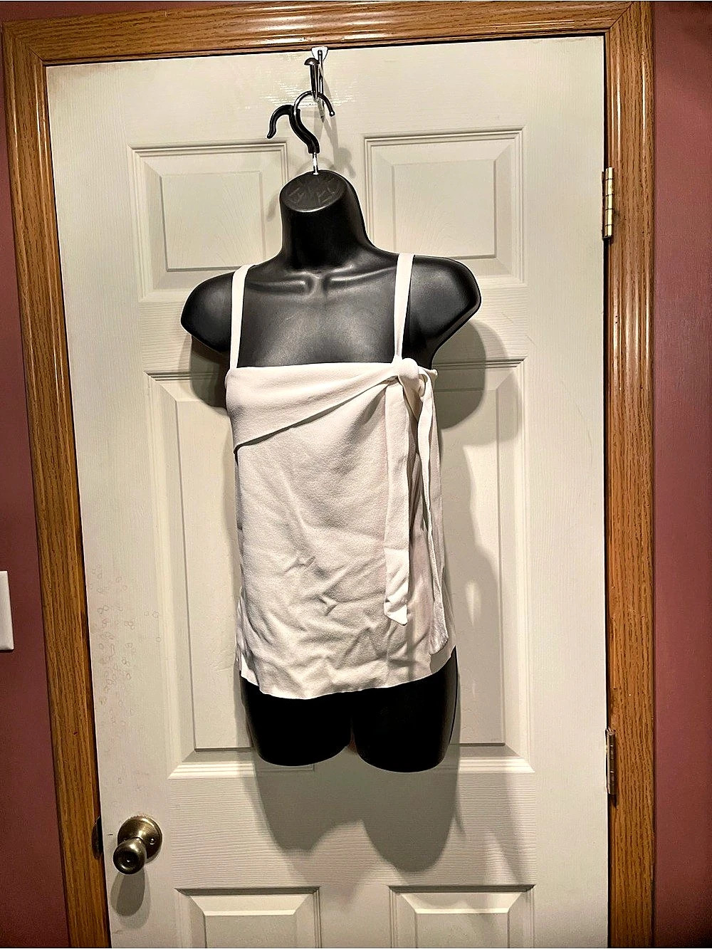 Loft White Tie Front Camisole Size Large Like New